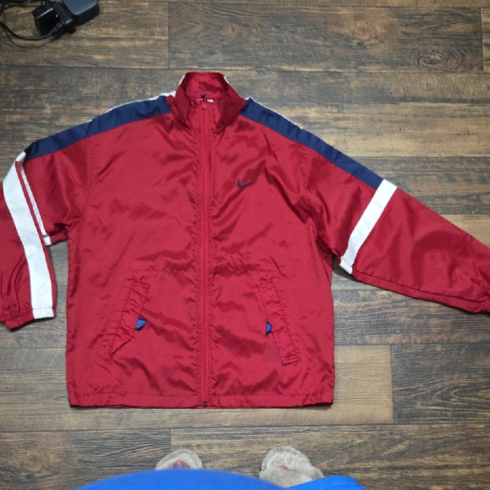 Nike Red and Blue Lightweight Jacket